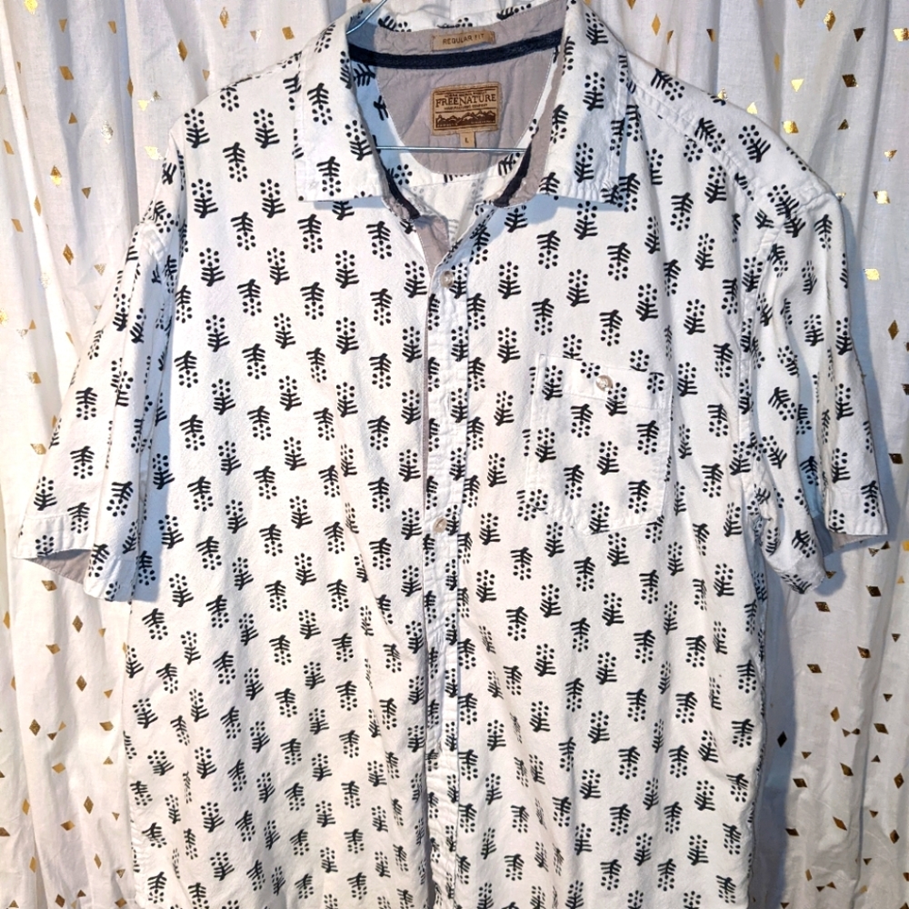 100% Cotton Men's Print Shirt